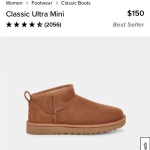 Ugg Ultra mini size 6 Chesnut